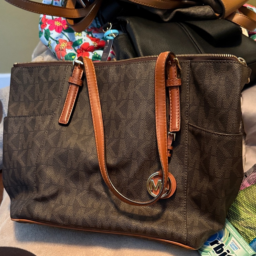 Michael Kors Dark Brown Signature Tote